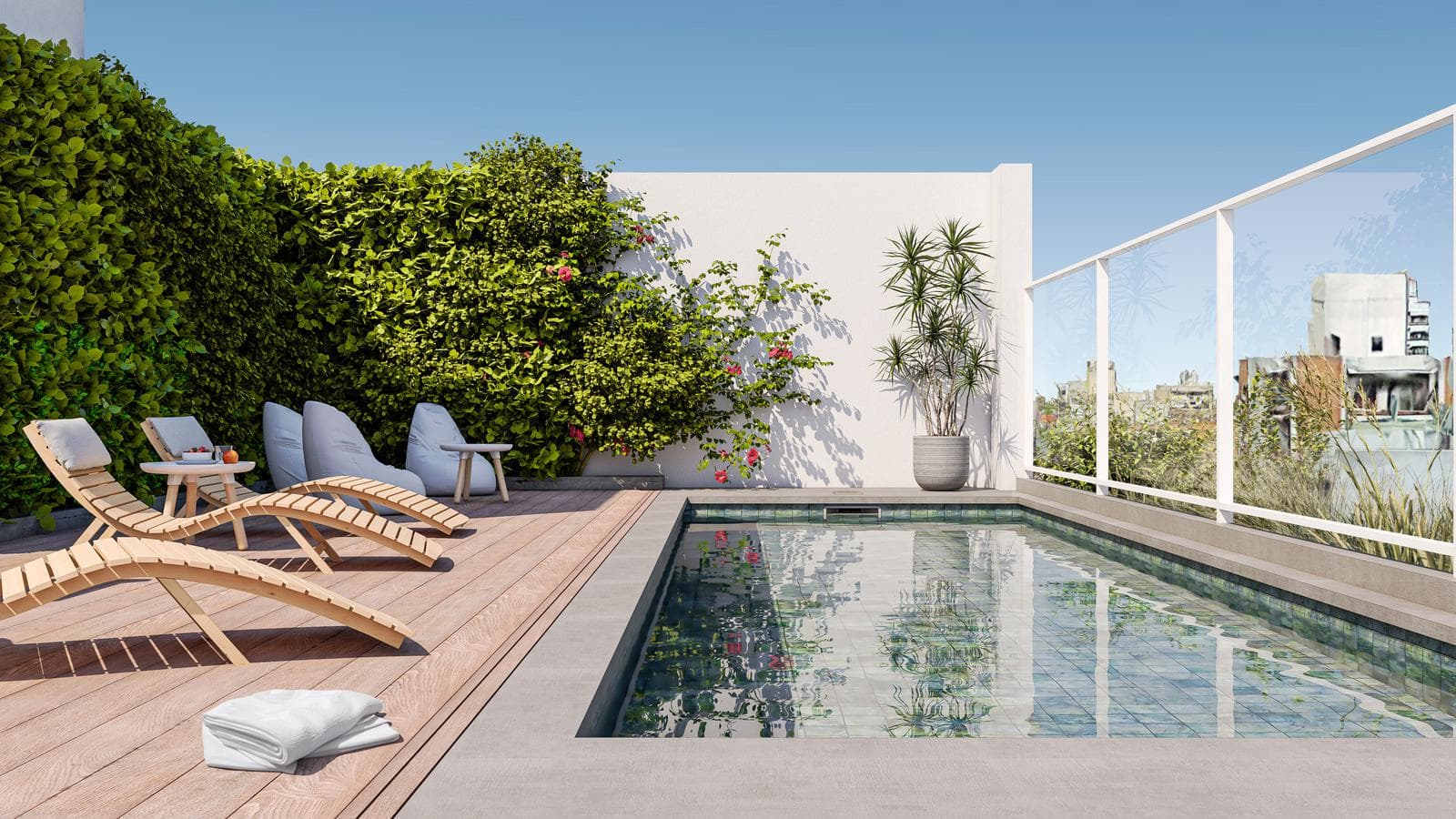 Departamento 3 Ambientes al frente con Piscina y Solarium en San Martín